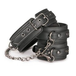 Kajdanki-Leather Collar With Anklecuff