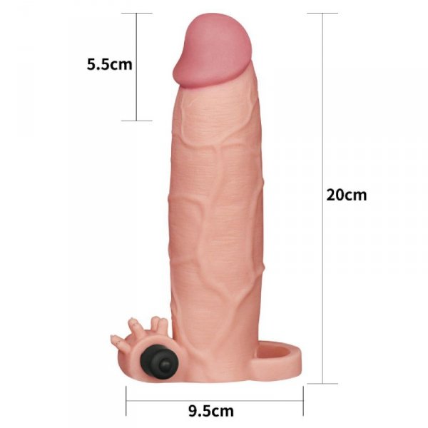 Add 3&quot; Pleasure X Tender Vibrating Penis Sleeve