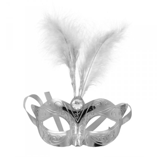 Maska-Venetian Mask Silver