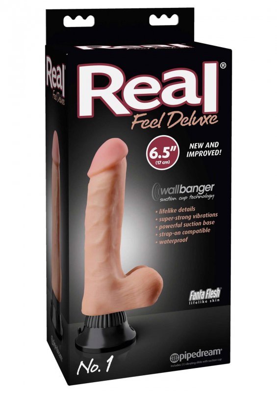 Real Feel Deluxe 1 Flesh - Wibrator Realistyczny | Oh, Paris!