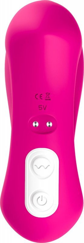 Stymulator silicone 2*9 vibration function Rose Red