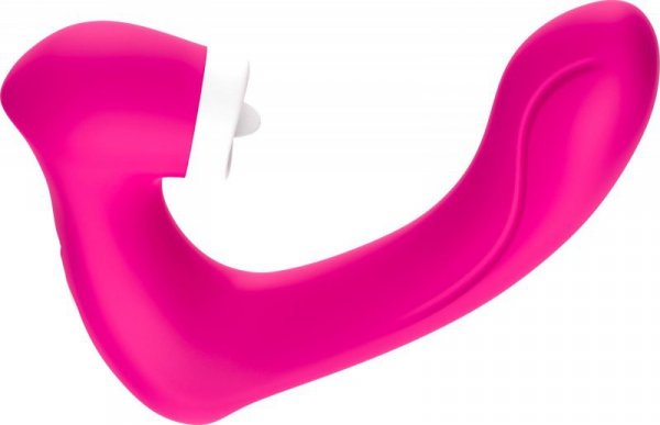 Stymulator silicone 2*9 vibration function Rose Red