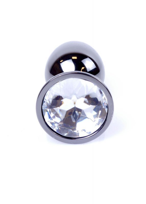 Plug-Jawellery Dark Silver PLUG- Clear