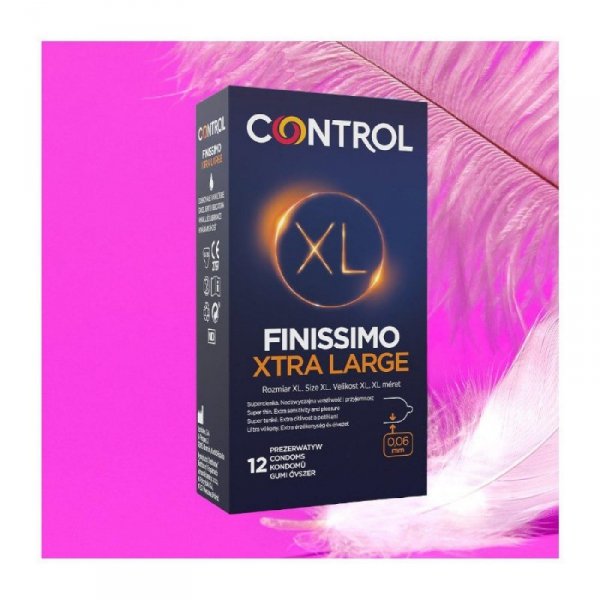 Prezerwatywy-Control Finissimo Xtra Large 12&quot;s