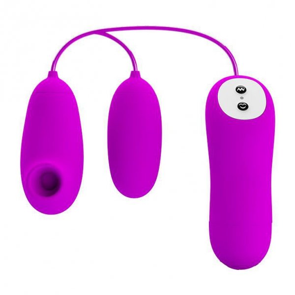 PRETTY LOVE - SUCTION &amp; VIBRO-BULLETS, 12 vibration functions 12 sucking functions