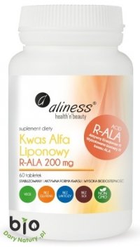 ALINESS - kwas ALFA LIPONOWY r-ALA200mg 60kaps. 