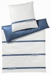 Joop pościel mako-satin Logo stripes blau 4101 155x200