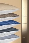 Janine  mako-satyna Classic dunkelblau w paski 3936 155x200
