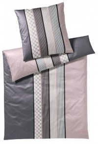 Joop pościel mako-satin Cornflower stripes rose 4069 200x220 