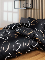 Janine pościel mako-satin J. D. schwarz beige 87102 135x200
