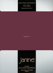 Janine prześcieradło elastic-jersey z gumką burgund