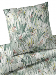 Elegante pościel bambusowo-satynowa Monkey grün 24574 155x200