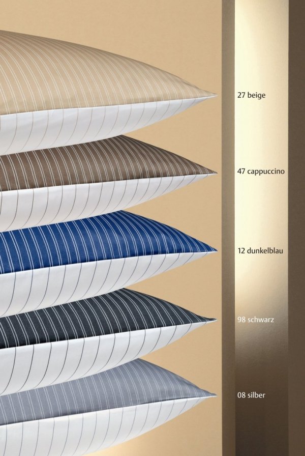 Janine poszewka mako-satyna Classic dunkelblau w paski 3936 15x40, 40x40, 40x80, 80x80
