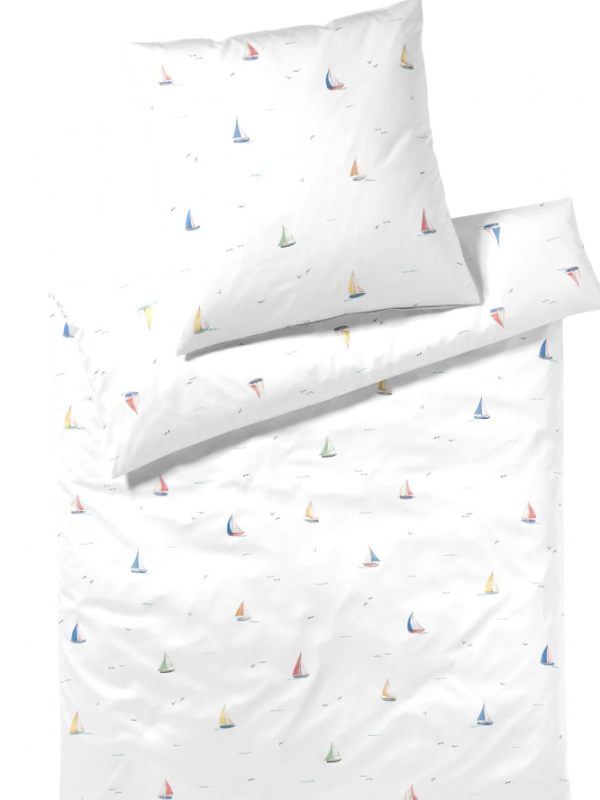 Elegante poszewka mako bawełna Sail Away biała 24576 40x80, 80x80