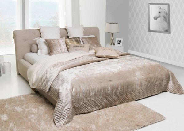Narzuta typu velvet Alpana beż 240x220