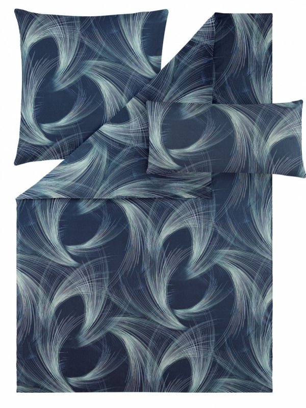 Estella mako-satin Lino navy 7993 135x200