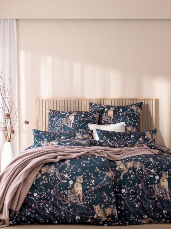 Estella mako-satin Leonida nachtblau 7682 155x200