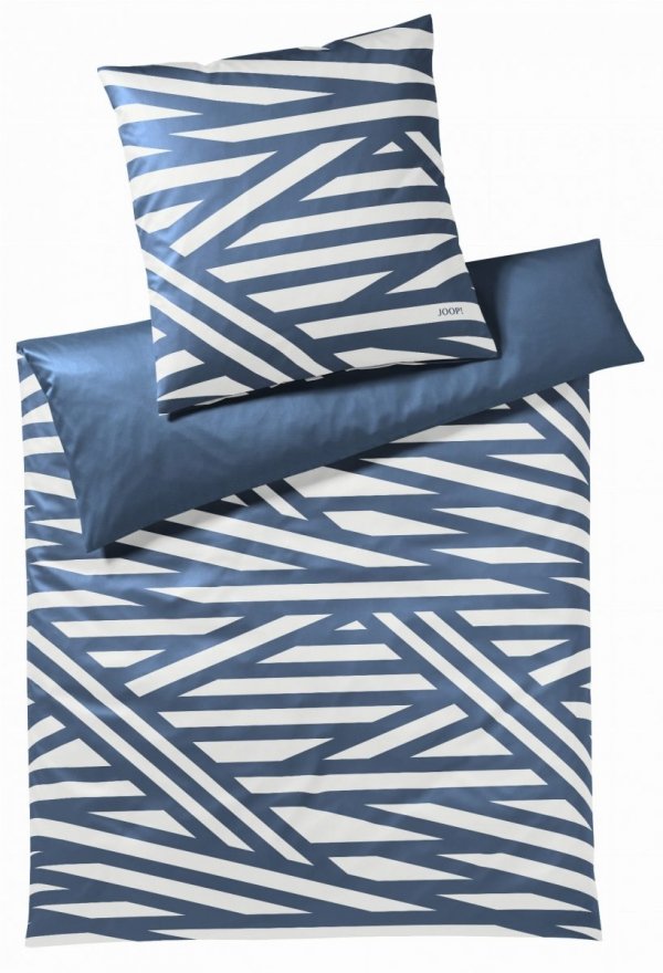 Joop pościel mako-satin Cross blau 4102 200x220