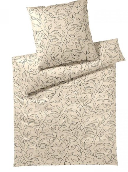 Elegante poszewka satyna Floral beige 24505 40x40, 40x80, 80x80
