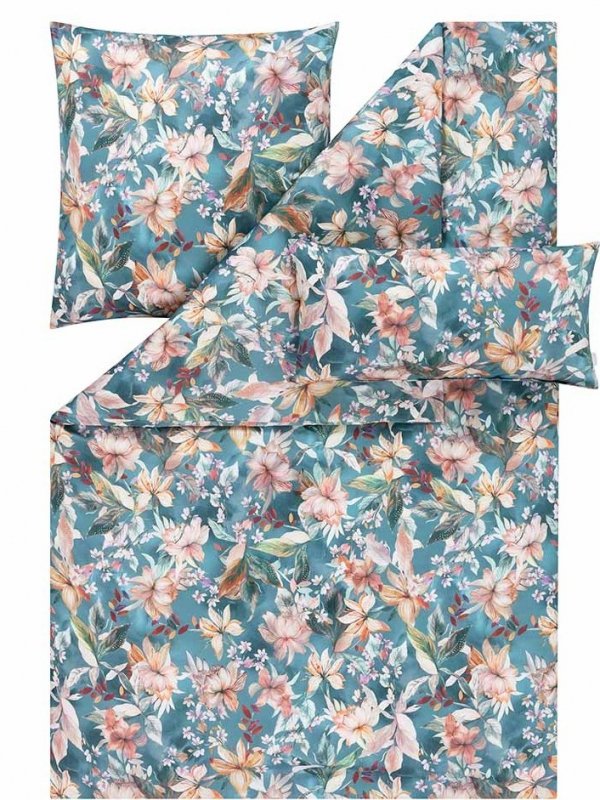 Estella mako-satin Estera blautanne 7960 155x200