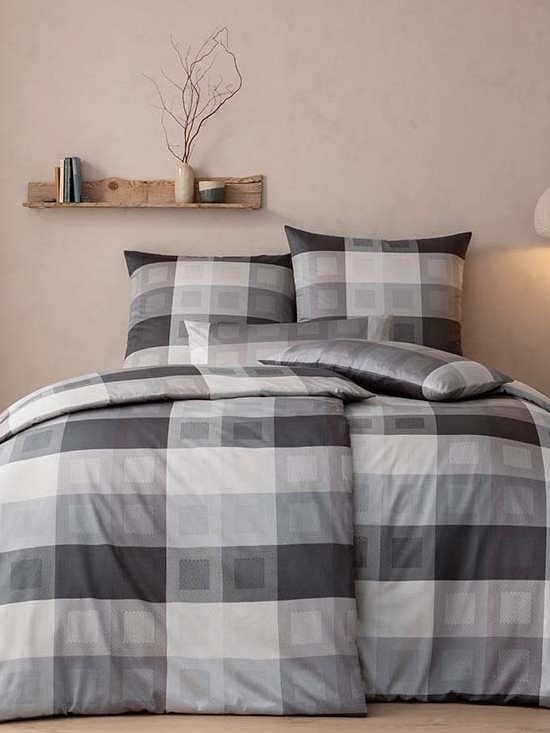 Estella schweizer satin Armando anthrazit 2181 155x200