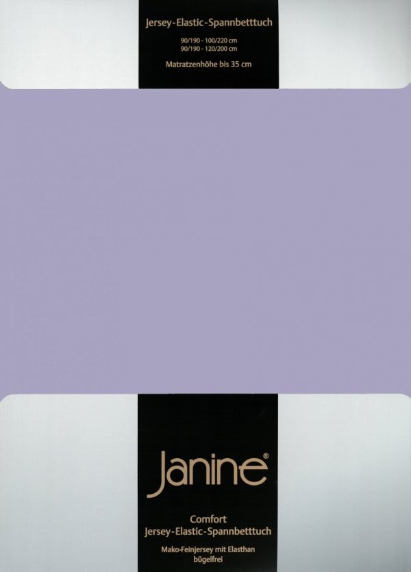 Janine prześcieradło elastic-jersey z gumką lavender