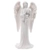 figurka dekoracyjna Biały Anioł z Sercem, wysokość 20 cm