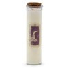 magiczna świeca Miłość - 100% naturalna: wosk sojowy, kwarc różowy, zapach jaśminowy