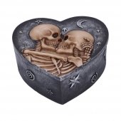 Zakochane Szkielety Star Crossed Lovers - szkatułka w kształcie serca