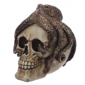 Czaszka Cthulhu - figurka czaszki z ośmiornicą