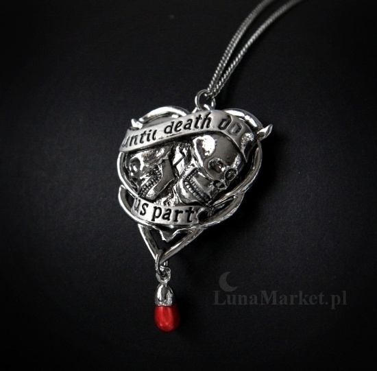 gotycka biżuteria alchemy gothic naszyjnik z czachami