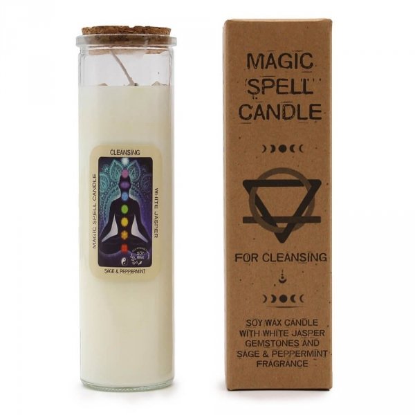 świeca Magiczne Zaklęcie do Oczyszczania z negatywnej energii, magiczna świeczka do rytuałów