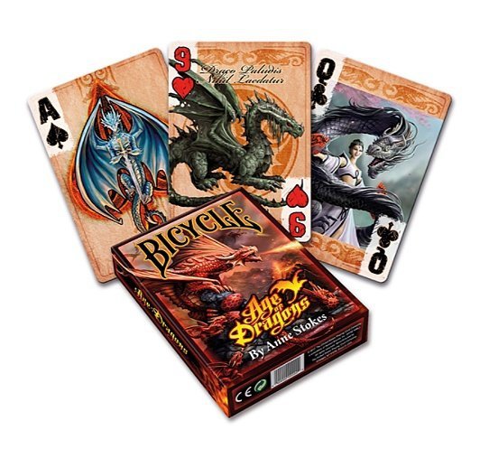 karty do gry w pokera klasyczne Bicycyle ze smokami Age of dragons Anne Stokes