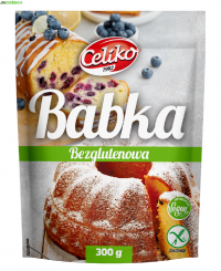 BEZGLUTENOWA WEGAŃSKA BABKA CIASTO - MIESZANKA CELIKO 300 g 