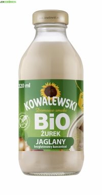 ŻUREK ŻUR JAGLANY BEZGLUTENOWY BIO KOWALEWSKI 320 ml 