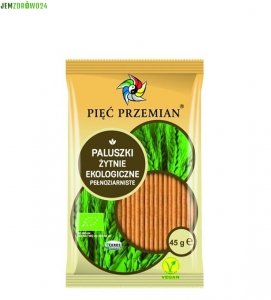 PALUSZKI EKOLOGICZNE ŻYTNIE PIĘĆ PRZEMIAN 45g