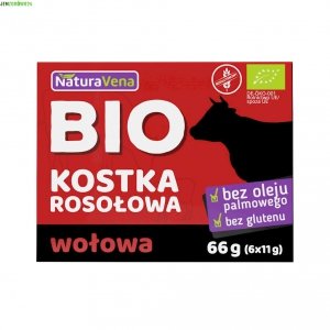 BULION - KOSTKI WOŁOWE BEZGLUTENOWE BIO NATURAVENA 66 g