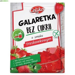 GALARETKA TRUSKAWKOWA BEZ CUKRU I GLUTENU CELIKO