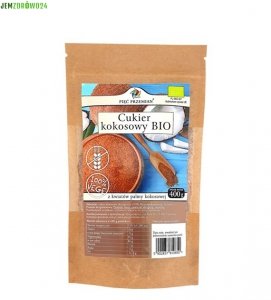 CUKIER KOKOSOWY BIO PIĘĆ PRZEMIAN 400 g