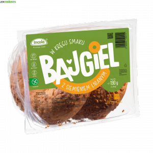 BEZGLUTENOWE BAJGLE Z SIEMNIENIEM LNIANYM INCOLA 2 x 95 g