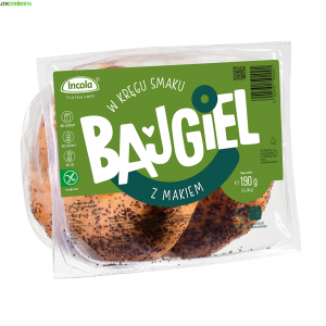 BEZGLUTENOWE BAJGLE Z MAKIEM INCOLA 2 x 95 g