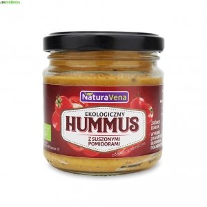 HUMMUS Z SUSZONYMI POMIDORAMI BIO NATURAVENA 185 g 