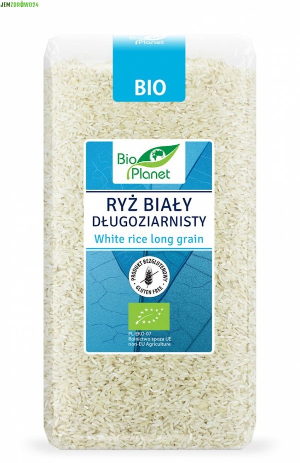 RYŻ BIAŁY DŁUGOZIARNISTY BEZGLUTENOWY BIO PLANET 500 g
