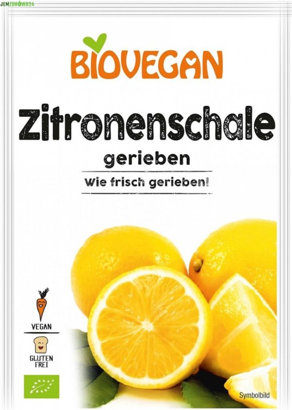 Skórka cytrynowa sproszkowana eko Biovegan 9 g