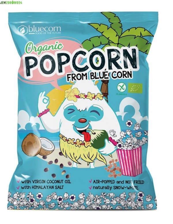 POPCORN Z NIEBIESKIEJ KUKURYDZY BIO BLUECORN POPCROP 20 g