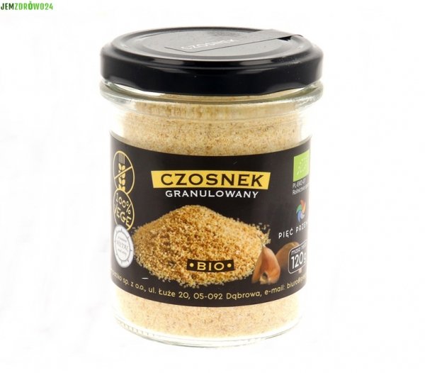 CZOSNEK GRANULOWANY BIO BEZGLUTENOWY PIĘĆ PRZEMIAN 120 g