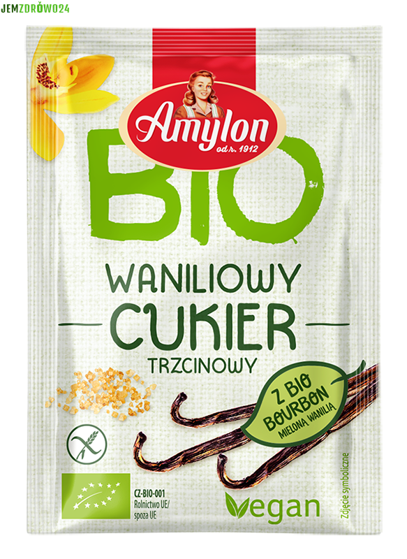 CUKIER WANILIOWY Z WANILIĄ BURBON BIO AMYLON 20 g