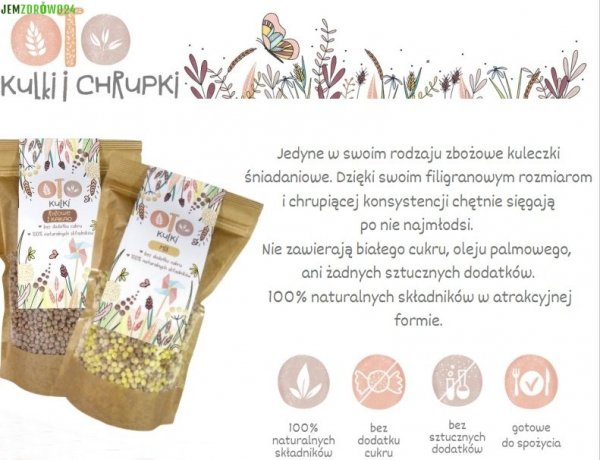OTO KULKI Z AMARANTUSEM BEZ CUKRU OTOLANDIA 100 g