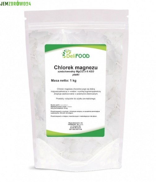 CHLOREK MAGNEZU SZEŚCIOWODNY CZYSTY DELIFOOD 1 kg