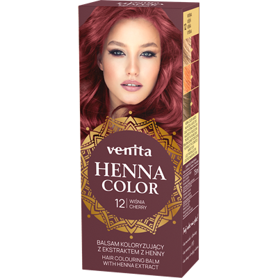 HENNA COLOR Balsam Koloryzujący 12 Wiśnia 75ml